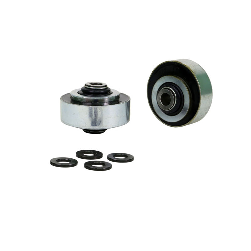 Whiteline, Lenker Radaufhängung - Lower Inner Rear Bushing passend für Mitsubishi Lancer VII Evolution VII-IX 2000-2007, Stahl, Schwarz