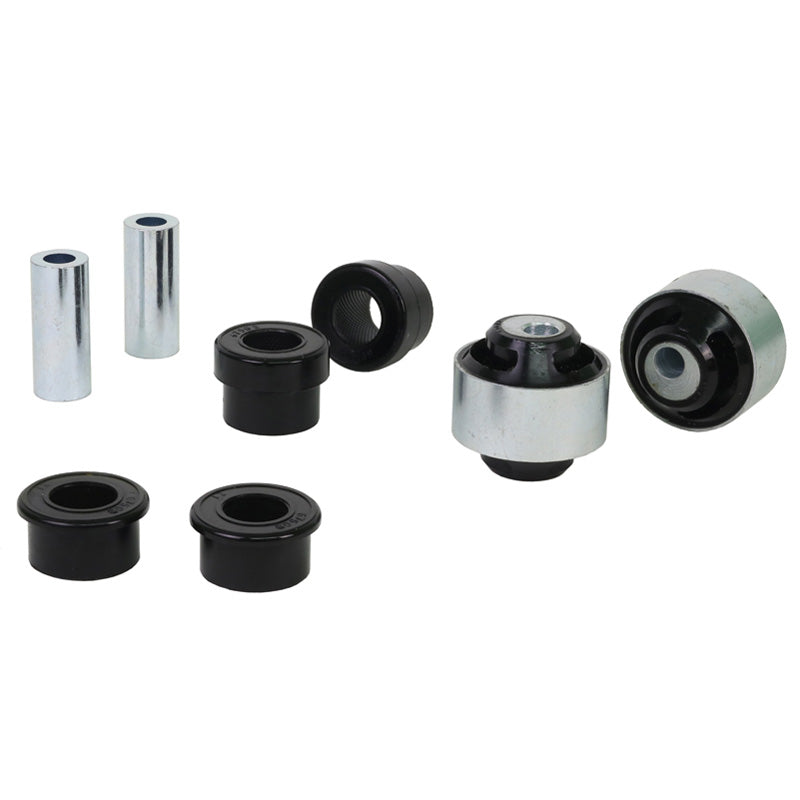 Whiteline, Lenker Radaufhängung - Front Lower Bushing passend für Honda Civic VII 2000-2012/CR-V II 2001-2007/Integra 16v Type-R 2002-, PU-Rim, Stahl, Silber, Schwarz