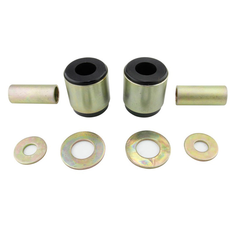 Whiteline, Lenker Radaufhängung - Lower Inner Rear Bushing passend für Mitsubishi FTO Coupé/Lancer V Evolution I-III/VI Evolution IV-VI 1992-2001, Stahl, Schwarz