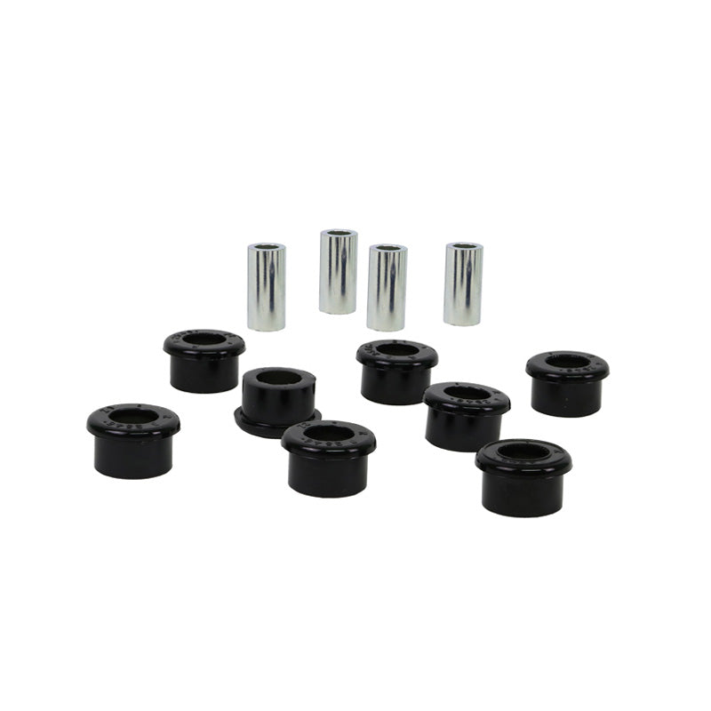 Whiteline, Lenker Radaufhängung - Lower Rear Outer Bushing passend für Nissan 180 SX Coupé S13/200 SX S13-S14/240 SX/300 ZX Z32/Bluebird U13-U14/Cefiro I Limousine/Silvia S15/Skyline R32-R34 1988-2008, PU-Rim, Schwarz