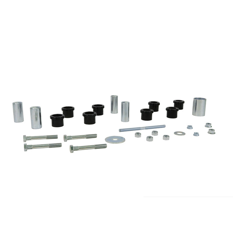 Whiteline, Lenker Radaufhängung - Inner und Outer Bushing passend für Chevrolet Lumina Limousine / Opel Calibra A/Vectra A / Vauxhall Calibra/Cavalier Mk III/Monaro 1988-2007, PU-Rim, Silber