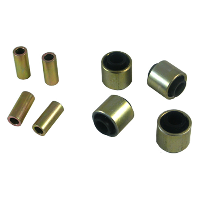 Whiteline, Lenker Radaufhängung - Lower Front Inner und Outer Bushing passend für Subaru Legacy III BE-BH/IV BL-BP/Outback BE-BH 1999-2010, Stahl, Gold