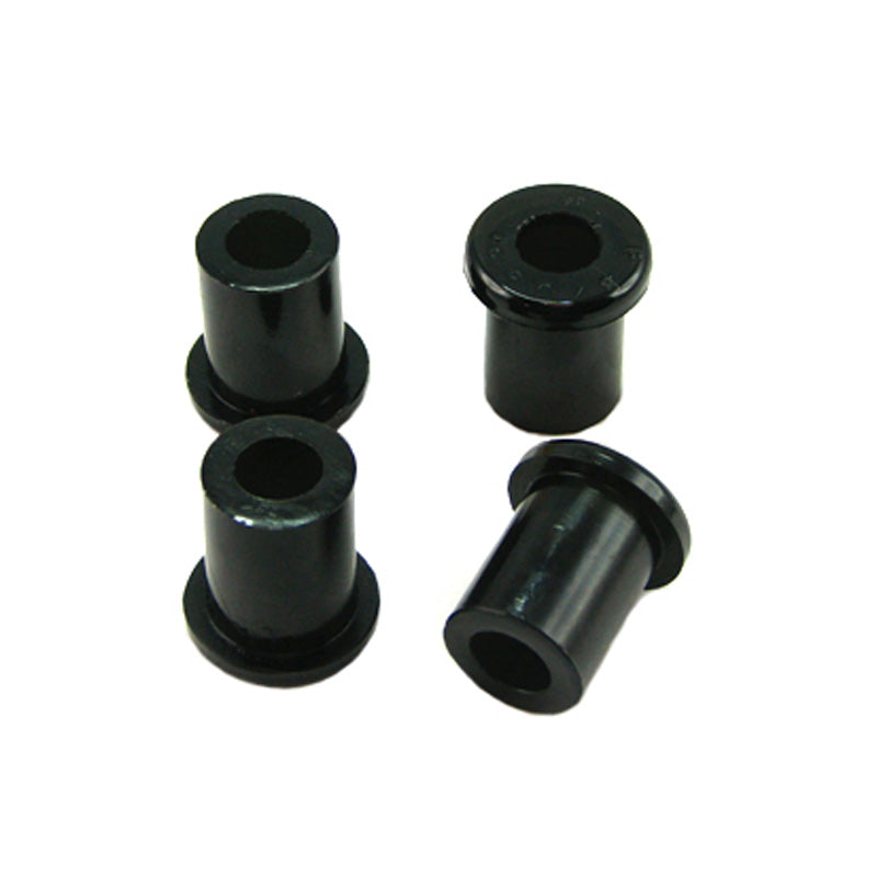 Whiteline, Spring - Eye Rear Bushing passend für Dodge Raider / Hyundai Grace/H-1/H100/Porter / Mitsubishi L 200/L 300/L 400/Pajero 1980-, PU-Rim, Schwarz