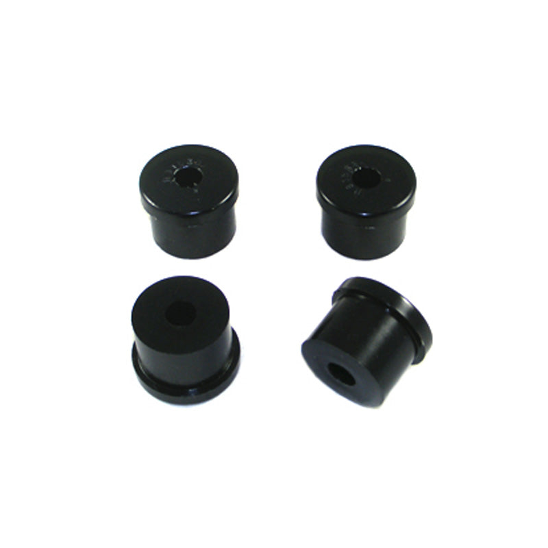 Whiteline, Spring - Eye Front Bushing passend für Mazda 323 I FA/808 1.6 Coupé/Limousine/RX-3 1.1 Coupé/Estate/Limousine 1971-1986, PU-Rim, Schwarz