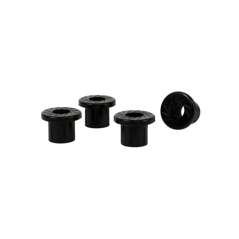 Whiteline, Spring - Eye Front Bushing passend für Toyota Hilux VII Pickup N1-N3 2005-/Hilux VIII N1 Exklusiv 4WD 2015-, PU-Rim, Schwarz