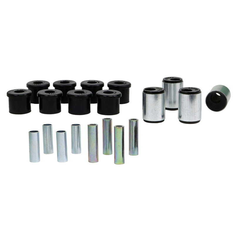 Whiteline, Lenker Radaufhängung VA - Bushing kit passend für Mazda MX-5 I&II 1993-2005, PU-Rim, Stahl, Silber, Schwarz