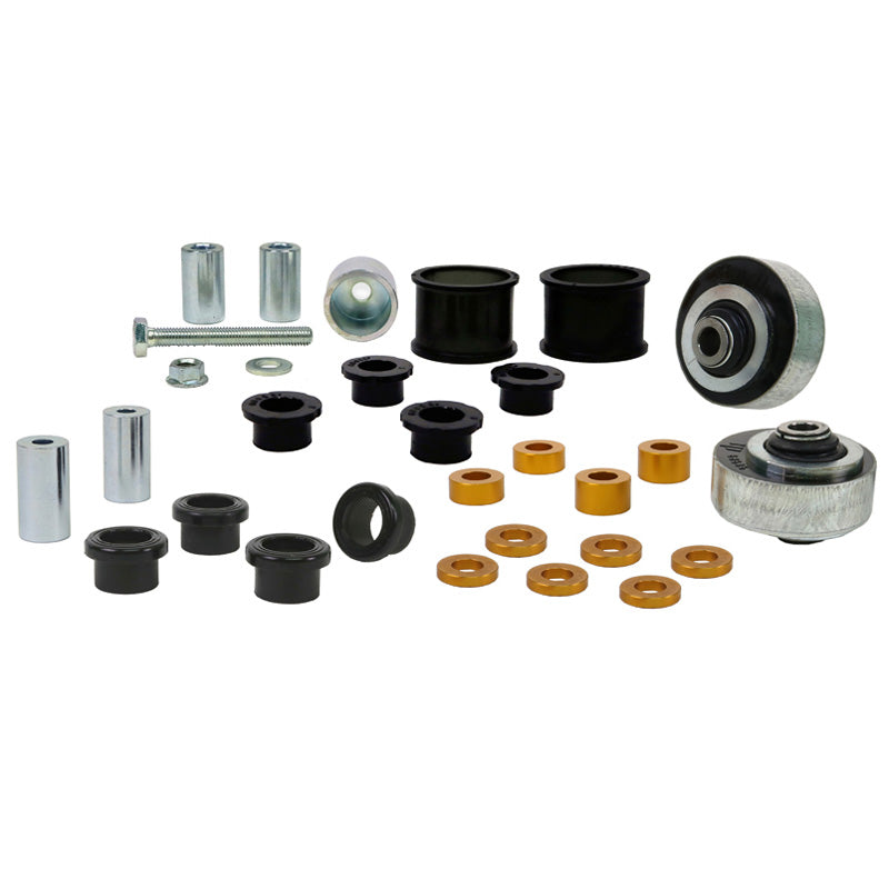 Whiteline, Lenker Radaufhängung VA - Bushing kit passend für Subaru Impreza 2008-2013/WRX 2014-, PU-Rim, Stahl, Gold, Silber, Schwarz