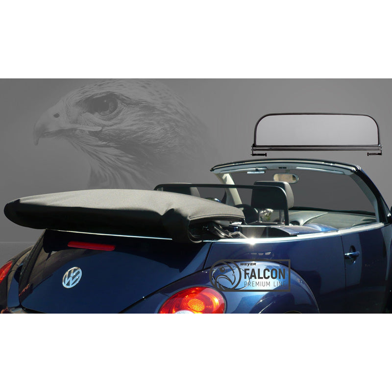 WEYER, Windschott Weyer Falcon Premium Line passend für Volkswagen New Beetle Cabrio Typ 9C 2003-2010, Stahl, Textil, Schwarz