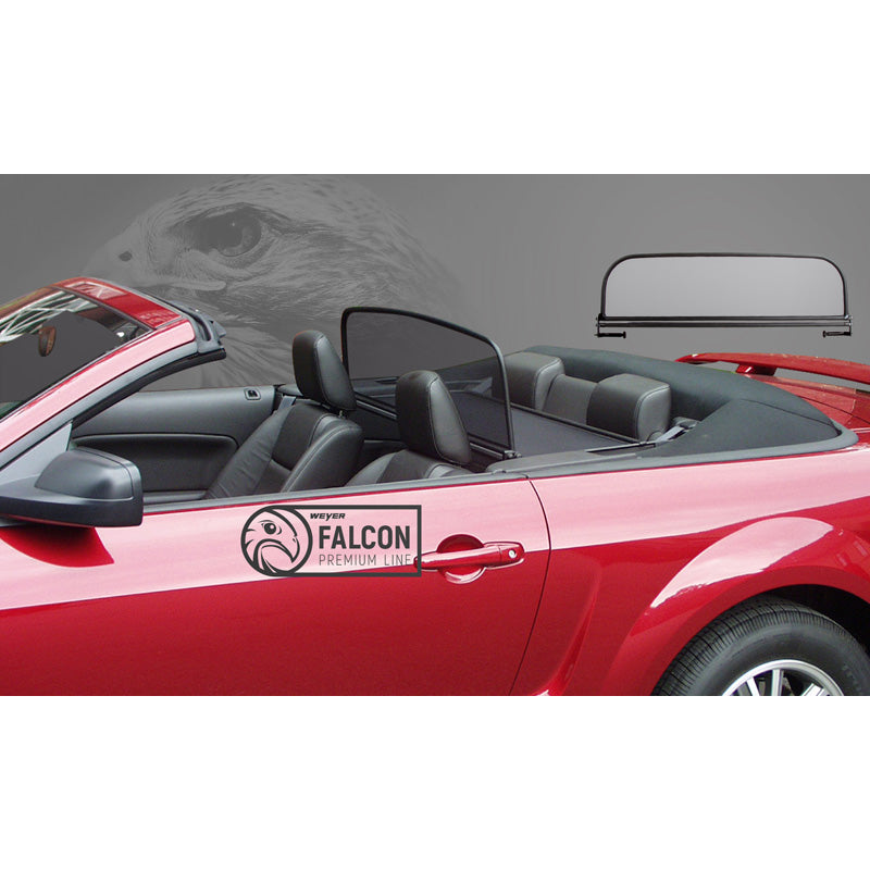 WEYER, Windschott Weyer Falcon Premium Line passend für Ford Mustang V 2005-2008, Stahl, Textil, Schwarz