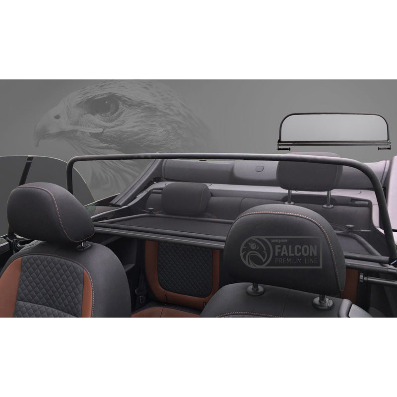 WEYER, Windschott Weyer Falcon Premium Line passend für Volkswagen Beetle Cabrio Typ 5C 2012-, Stahl, Textil, Schwarz