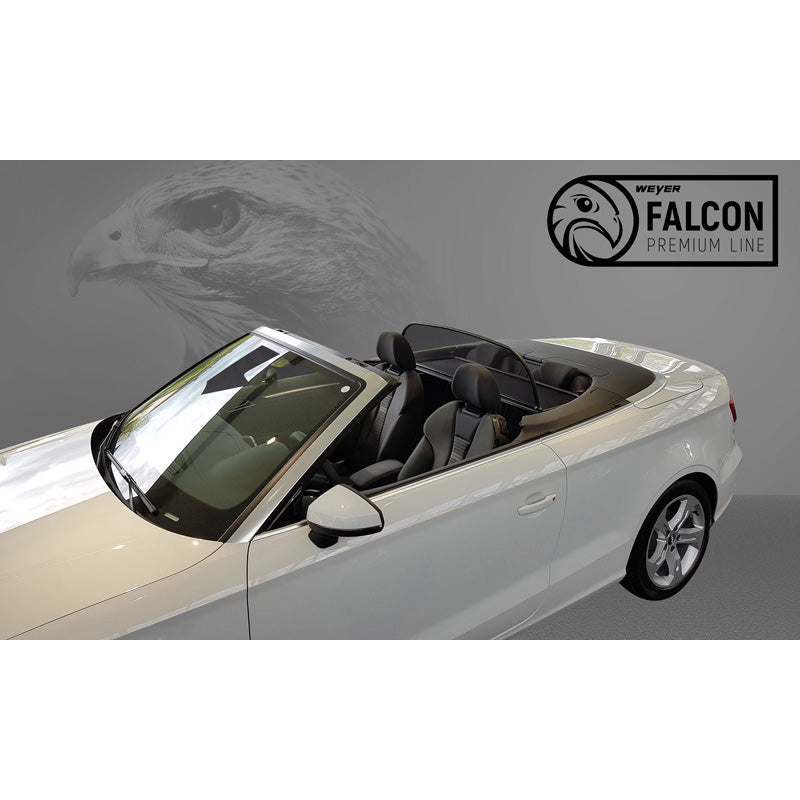 WEYER, Windschott Weyer Falcon Premium Line passend für Audi A3 8P Cabrio 2014-, Stahl, Textil, Schwarz